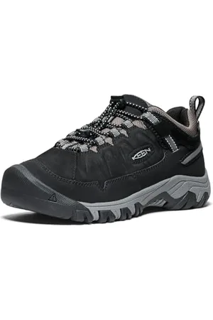 Keen Targhee 4 Low Waterproof Wanderschuhe, Black/Steel Grey, 32 EU