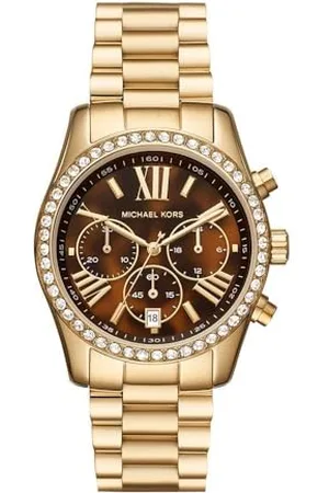 Michael Kors Lexington Collection, Goldfarbe, Edelstahluhr für Damen MK7276
