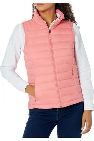 Amazon Damen Leichte, Wasserbeständige Pufferweste, Verstaubar, , XL