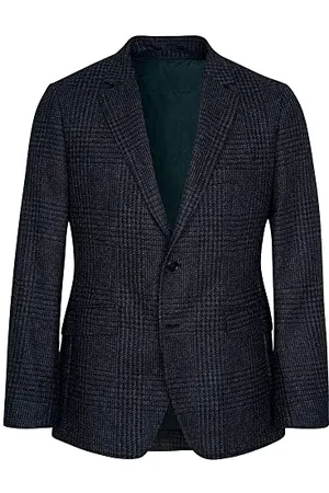 Hackett Mens Shetland GCHK Zip Out Jacket, , 44W / 32L