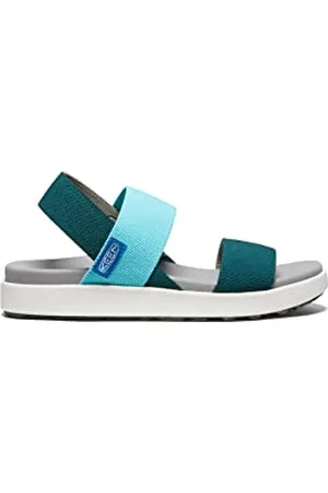 Keen Damen Elle Backstrap Keilsandale, Sea Moss/Ipanema, 35.5 EU