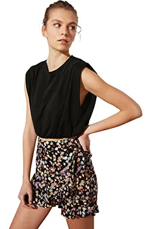 Trendyol Damen Frill Shorts Rock. Casual Shorts Hotpants, , 36