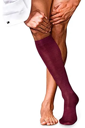 Falke Herren Kniestrümpfe No. 6 M Kh Wolle Seide lang einfarbig 1 Paar, , 43-44