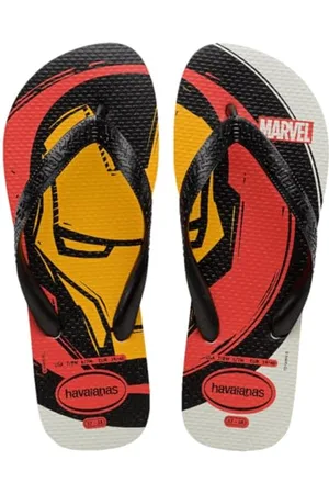 Havaianas Jungen Top Marvel Logomania (Mini Me) Flipflop, White