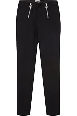 TOM TAILOR Mädchen Kinder Leggings mit Reißverschluss 1033956, Schwarz, 140