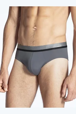 Calida Herren Slip Performance Neo, grau aus Polyamid und Elastan, atmungsaktiv mit Elastikbund, Größe: 46/48