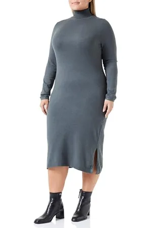 QS by s.Oliver Damen Midi Kleid Green 38