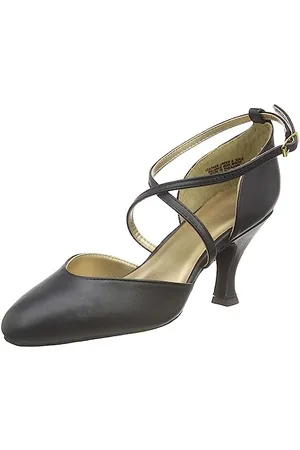 Capezio X-strap Pump BR09, Damen Pumps, (Black), 39 EU / 8 UK