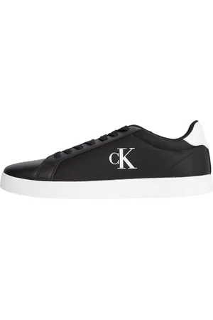 Calvin Klein Herren Cupsole Sneaker mit Logo, Schwarz (Ck Black/Bright White), 43