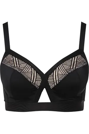 Ulla Popken Damen Soft-bra, Wonder-cross BH, , 90C EU