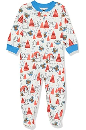 Amazon Disney | Marvel | Star Wars Unisex Baby Eng anliegender Pyjama aus Baumwolle mit Fuß, , 0-3 Monate