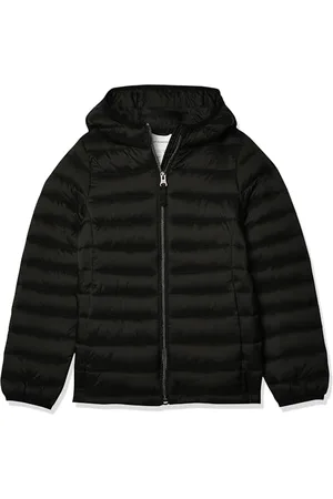 Amazon Mädchen Leichte, Wasserabweisende, verstaubare Kapuzenjacke, , 9 Jahre
