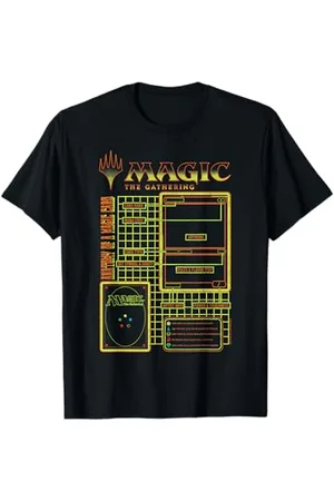 Magic: The Gathering Magic: The Gathering Anatomy Of A Magic Card Retro Schematic T-Shirt