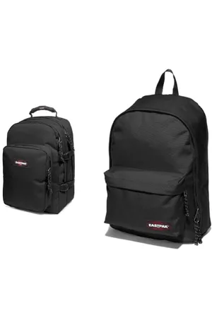 Eastpak PROVIDER Rucksack, 111 cm, 107 L, Black & OUT OF OFFICE Rucksack, 76 cm, 72 L, Black