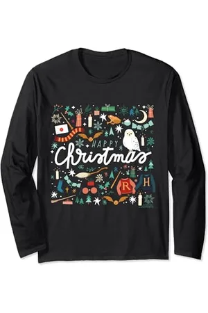 Harry Potter Weihnachten Happy Christmas Collage Langarmshirt