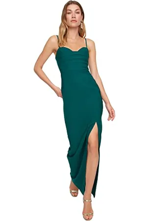 Trendyol Damen Frauen Maxi Shift Fitted Woven Abendkleid, , 38