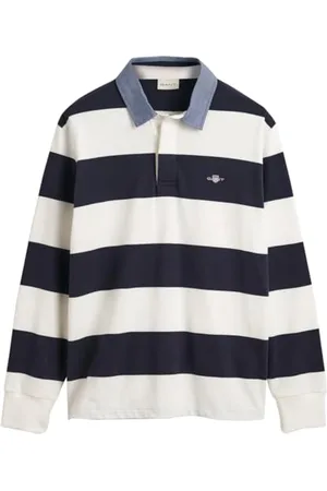 GANT Herren REG Chambray Stripe Heavy Rugger T-Shirt, , M