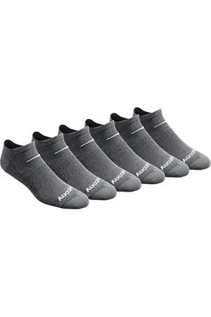 Saucony Running Socks - Multi-pack Mesh Ventilating Comfort Fit Performance No-show Socks mens