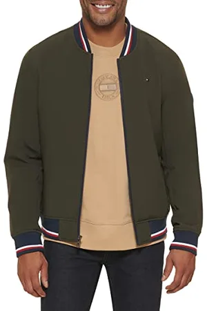 Tommy Hilfiger Herren Lightweight Varsity Rib Knit Bomber Jacket Jacke, , L