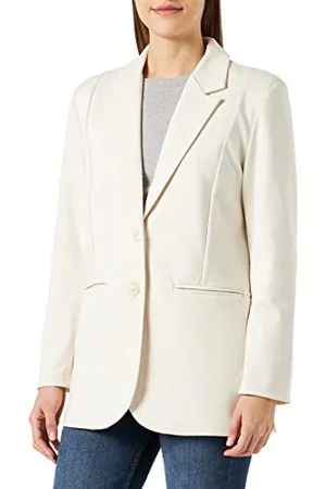 Ichi IHKATE SUS OVERSIZE BL Damen Blazer Longblazer Jacke Long-Blazer mit Knöpfen Stretch und Reverskragen, Größe:M, Farbe: