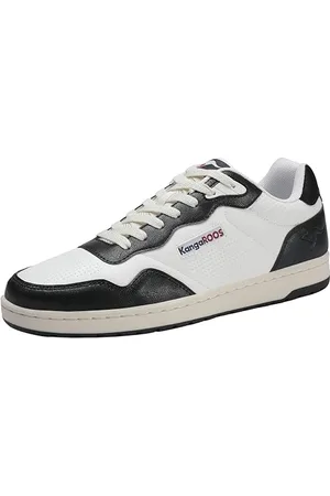 KangaROOS Unisex K-Slam One Sneaker, White/Jet Black, 40 EU