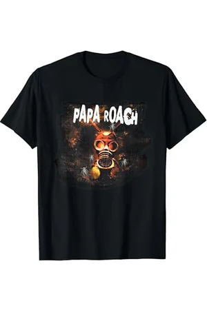 Papa Roach Official Merchandise - Gasmask Cover T-Shirt