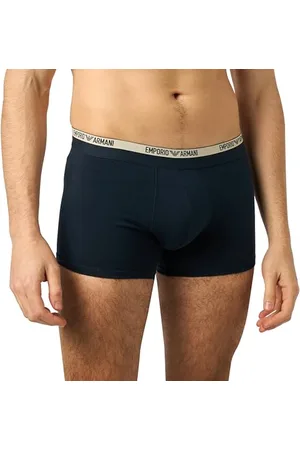 Emporio Armani Herren Stretch Cotton Piping Logoband Trunks, , M