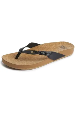 Reef Damen Cushion Court Twist Flipflop, Black, 38 EU