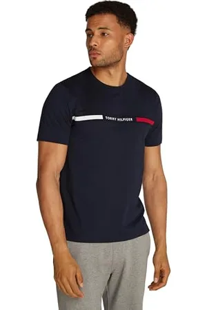 Tommy Hilfiger Hilfiger Chest Insert Tee Langarmhemd Herren, Blau (Desert Sky), XXL
