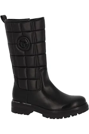 TOM TAILOR Damen 4290512 Kniehohe Stiefel, Black, 38 EU