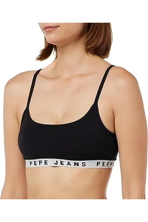 Pepe Jeans Damen Logo STR Brlt Bra, Undurchsichtige, , S