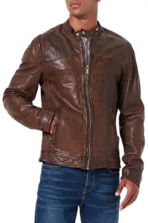 Oakwood Herren Lederjacke Echtleder 60901, Gr. Medium (Herstellergröße: M)