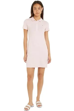 Tommy Hilfiger Damen Polokleid 1985 Slim Pique Slim Fit, , XXXL