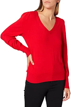 Morgan Damen Pull COL V Manches FANTAISIES 212-MOTEUR Pullover, , Small