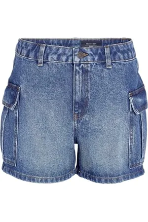 Noisy May Damen NMSMILEY Cargo NW Shorts VI443MB NOOS Jeansshorts, , XS