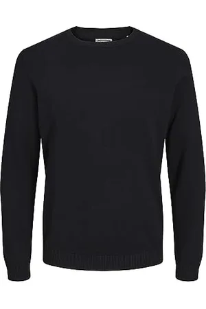 JACK & JONES Dünner Langarm Strickpullover Rundhals Basic Sweater Shirt Jumper JJEBASIC