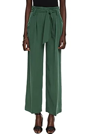 ESPRIT Damen Hose 042ee1b301, Dark Green, 34