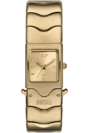 Diesel Herren Analog Quarz Uhr mit Edelstahl Armband DZ2223
