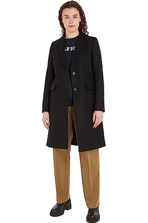 Tommy Hilfiger Damen Mantel Wool Blend Classic Winter, , 42