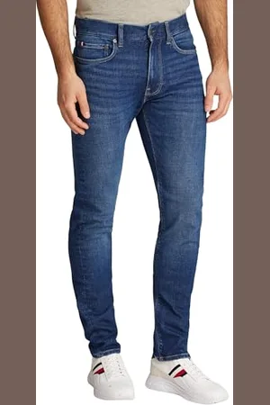 Tommy Hilfiger Herren Jeans Hose Bleecker Slim Fit, Blau (Texas Indigo), 34W/32L