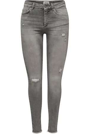 ONLY Damen Onlblush Mid Sk Ak Rw Dst Dnm Rea724noos Jeans, , L / 32L EU