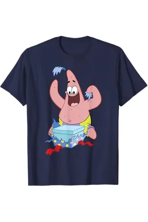 Spongebob Patrick Star Opening Presents Holiday T-Shirt