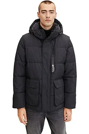 TOM TAILOR Herren Puffer Jacke mit Kapuze 1032491, , S