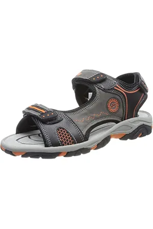 LICO Emil V Sandalen, grau/schwarz/orange, 27 EU