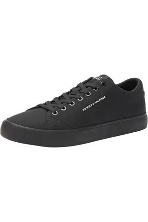 Tommy Hilfiger Herren Vulcanized Sneaker Th Hi Vulc Low Canvas Schuhe, (Black), 40
