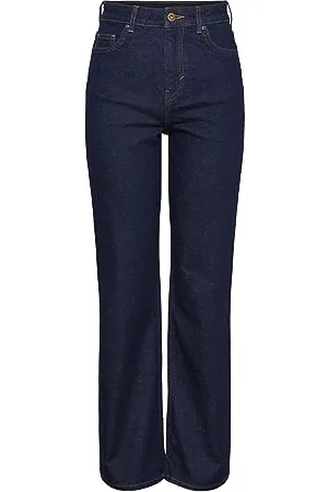 Pieces® Bestseller A/S PCHOLLY HW Wide Jeans DB UNWASH NOOS BC