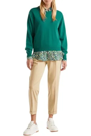 Benetton Damen Trikot G/C M/L 1002D10bg Pullover, , Large
