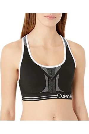Calvin Klein Calvin Klein Damen Medium Impact Wende-BH Top - Schwarz - small