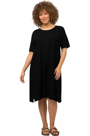 Ulla Popken Damen Jersey Kleid, , 50-52