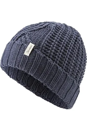 Sterntaler Strickmütze mit Zopfmuster - Unisex Strickmütze mit Umschlag - Kinder Wintermütze - Beanie mit Strickmuster Mix - , 57